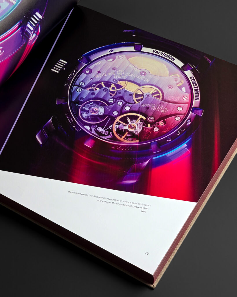 Close-up of a Vacheron Constantin watch movement reproduced in the book Time is Art.