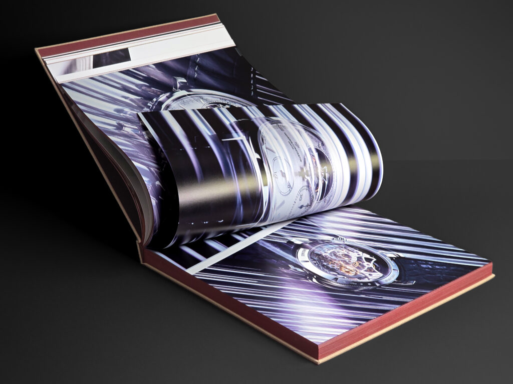 Open Vacheron Constantin: Time is Art showing full-bleed watch photography across multiple pages.