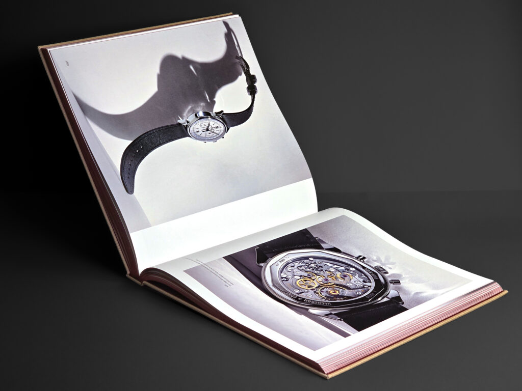 Open Vacheron Constantin: Time is Art displaying watch photography across a large-format spread.