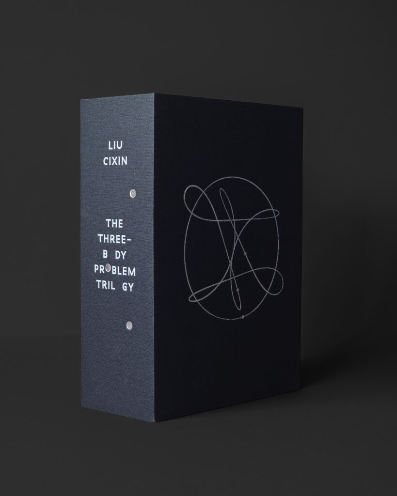 The Three-Body Problem Trilogy limited edition by The Folio Society in its cloth-covered clamshell case