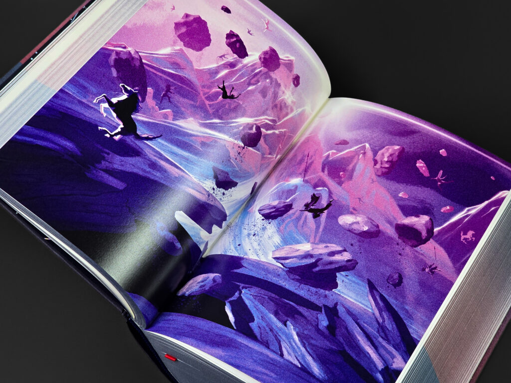 The Dark Forest part-title spread inside The Three-Body Problem Trilogy limited edition.
